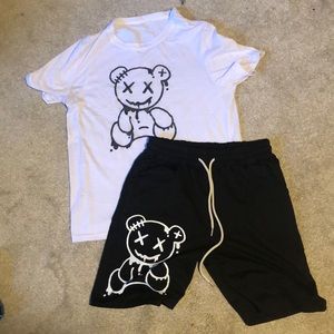 Unisex Two set tshirt and basket ball piece
